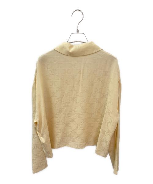 CELINE（セリーヌ）CELINE (セリーヌ) トリオンフPOブラウス ベージュ サイズ:34の古着・服飾アイテム