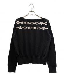 HERMES（エルメス）の古着「シェーヌダンクルニット」｜ブラック