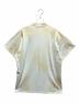 BALENCIAGA (バレンシアガ) クラッシュダスト加工ワッペンTシャツ/739028 TOVN2 ベージュ サイズ:1：65000円