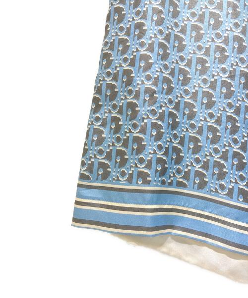 Dior（ディオール）Dior (ディオール) Oblique Silk Shorts/オブリーク/013C121A4751シルクハーフパンツ/ グレー×ブルー サイズ:48の古着・服飾アイテム