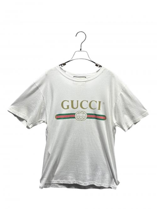 GUCCI（グッチ）GUCCI (グッチ) ヴィンテージロゴTシャツ ホワイト サイズ:XSの古着・服飾アイテム