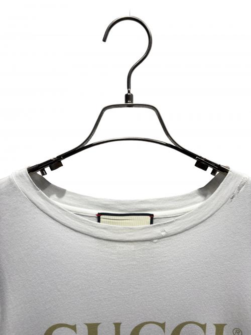 GUCCI（グッチ）GUCCI (グッチ) ヴィンテージロゴTシャツ ホワイト サイズ:XSの古着・服飾アイテム