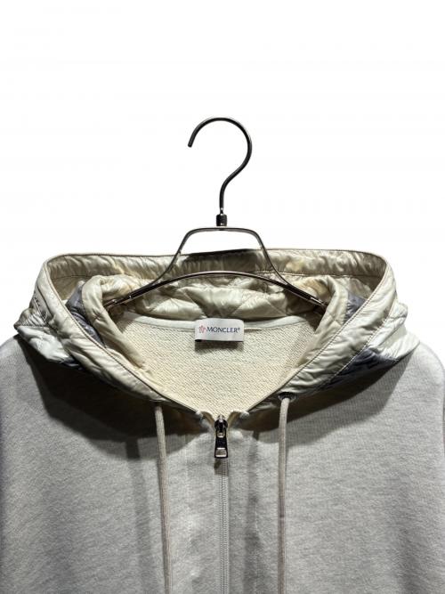 MONCLER（モンクレール）MONCLER (モンクレール) 切替ジップパーカー ベージュ サイズ:Lの古着・服飾アイテム