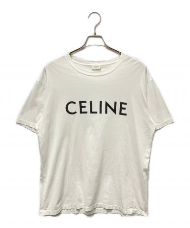 中古・古着通販】CELINE (セリーヌ) ロゴTシャツ ホワイト サイズ:M