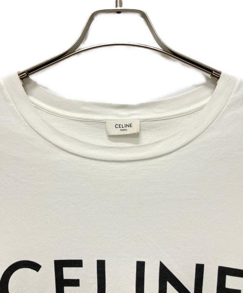 CELINE（セリーヌ）CELINE (セリーヌ) ロゴTシャツ ホワイト サイズ:Mの古着・服飾アイテム