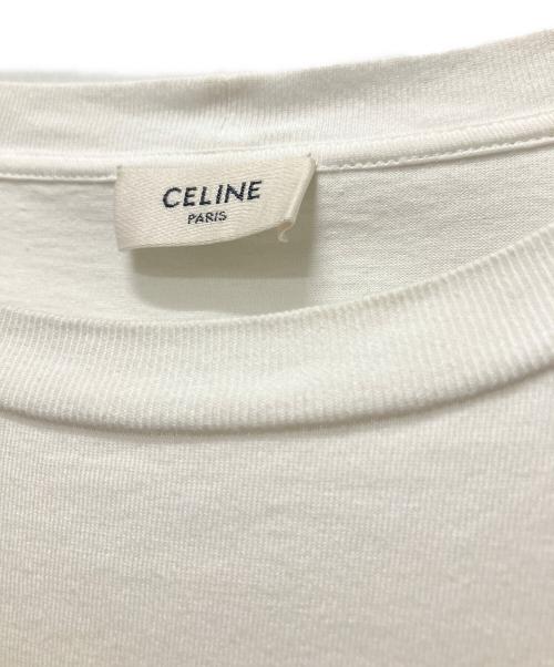 CELINE（セリーヌ）CELINE (セリーヌ) ロゴTシャツ ホワイト サイズ:Mの古着・服飾アイテム