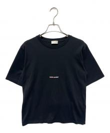 Saint Laurent Paris（サンローランパリ）の古着「ロゴTシャツ」｜ブラック