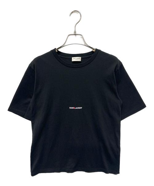 Saint Laurent Paris（サンローランパリ）Saint Laurent Paris (サンローランパリ) ロゴTシャツ ブラック サイズ:XSの古着・服飾アイテム