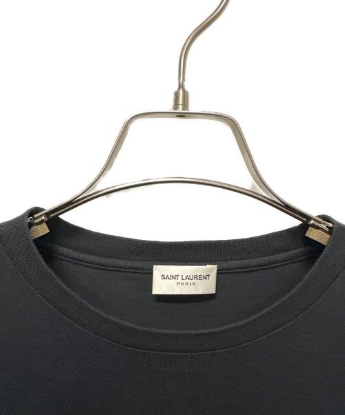 Saint Laurent Paris（サンローランパリ）Saint Laurent Paris (サンローランパリ) ロゴTシャツ ブラック サイズ:XSの古着・服飾アイテム