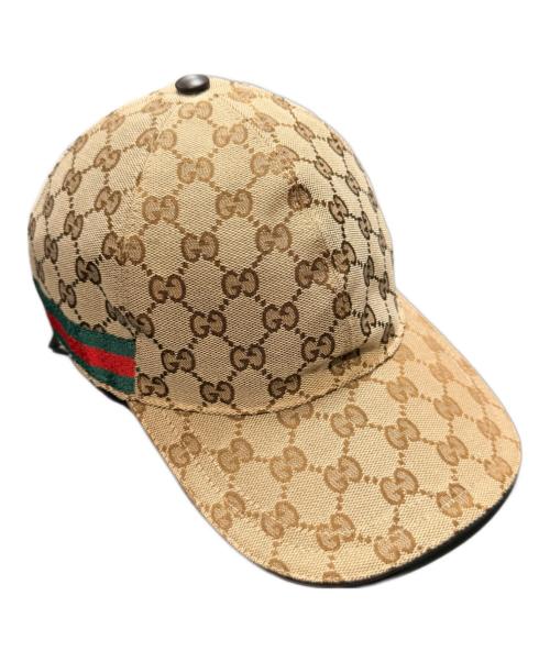 GUCCI（グッチ）GUCCI (グッチ) GGキャップ ベージュ サイズ:-の古着・服飾アイテム
