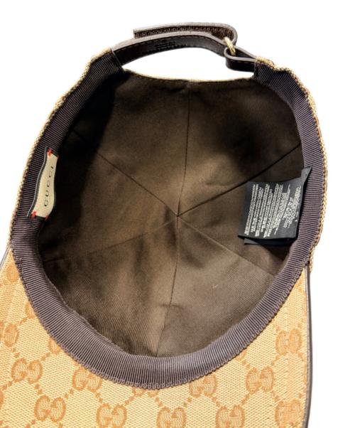 GUCCI（グッチ）GUCCI (グッチ) GGキャップ ベージュ サイズ:-の古着・服飾アイテム