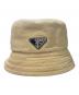 PRADA (プラダ) ロゴプレート バケットハット ベージュ サイズ:XL：45000円