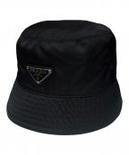 PRADAプラダ）の古着「Re-Nylon Bucket Hat/ナイロン バケットハット」｜ブラック