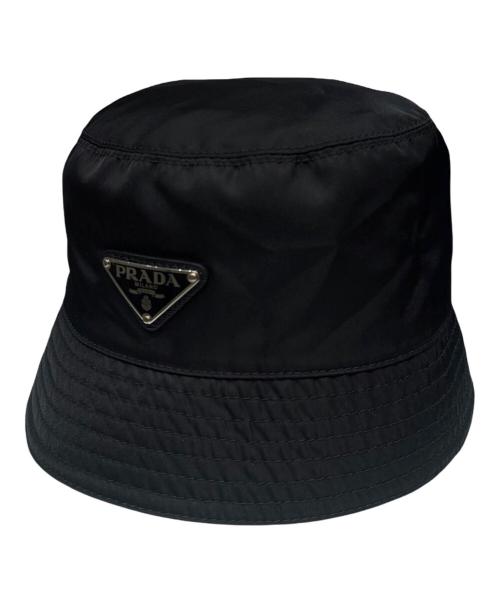 PRADA（プラダ）PRADA (プラダ) Re-Nylon Bucket Hat/ナイロン バケットハット ブラック サイズ:-の古着・服飾アイテム