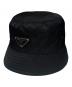 PRADA（プラダ）の古着「Re-Nylon Bucket Hat/ナイロン バケットハット」｜ブラック