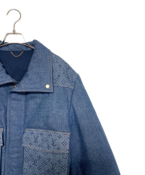 LOUIS VUITTON（ルイ ヴィトン）LOUIS VUITTON (ルイ ヴィトン) Monogram Padded Denim Jacket インディゴ サイズ:52の古着・服飾アイテム