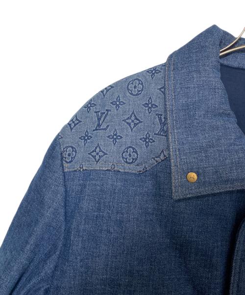 LOUIS VUITTON（ルイ ヴィトン）LOUIS VUITTON (ルイ ヴィトン) Monogram Padded Denim Jacket インディゴ サイズ:52の古着・服飾アイテム