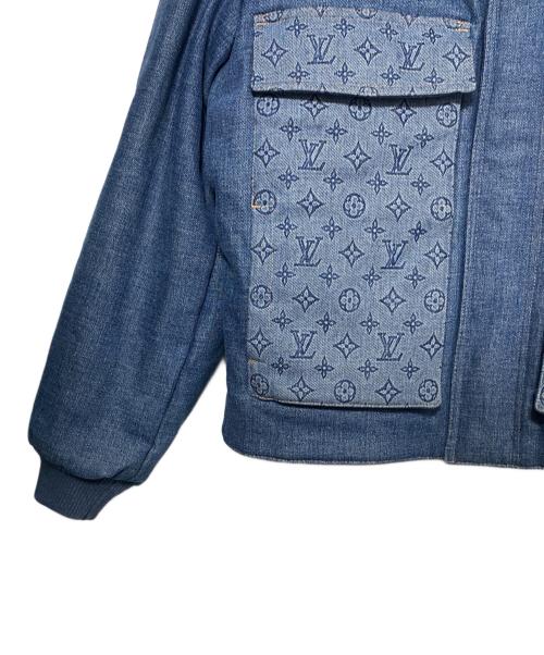 LOUIS VUITTON（ルイ ヴィトン）LOUIS VUITTON (ルイ ヴィトン) Monogram Padded Denim Jacket インディゴ サイズ:52の古着・服飾アイテム