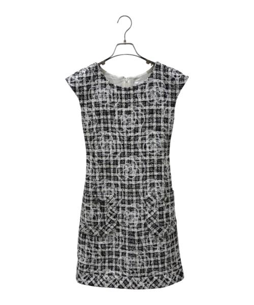 CHANEL（シャネル）CHANEL (シャネル) カメリアツイードワンピース サイズ:34の古着・服飾アイテム