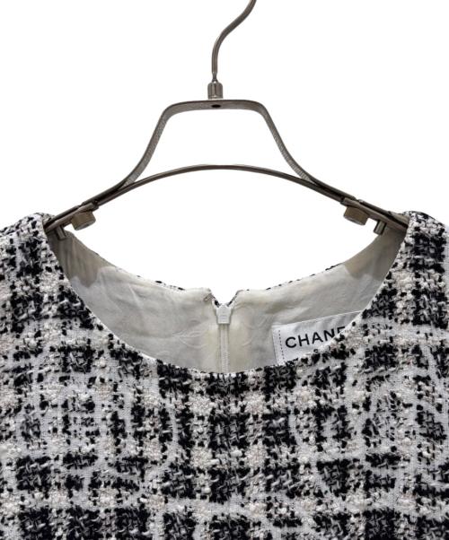 CHANEL（シャネル）CHANEL (シャネル) カメリアツイードワンピース サイズ:34の古着・服飾アイテム
