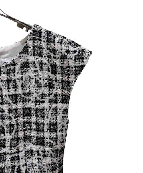 CHANEL（シャネル）CHANEL (シャネル) カメリアツイードワンピース サイズ:34の古着・服飾アイテム