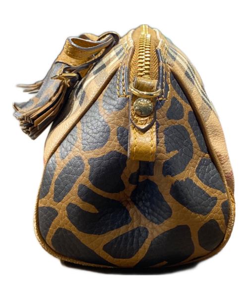 BURBERRY（バーバリー）BURBERRY (バーバリー) ジラフ柄ノバチェックショルダーバッグ ベージュ×ブラウン サイズ:-の古着・服飾アイテム