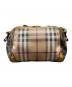 BURBERRY (バーバリー) ジラフ柄ノバチェックショルダーバッグ ベージュ×ブラウン サイズ:-：60000円