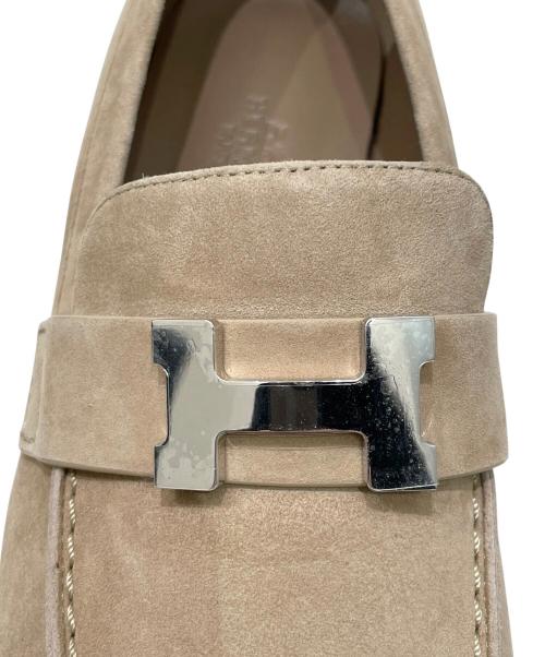 HERMES（エルメス）HERMES (エルメス) スウェードローファー ベージュ サイズ:36 1/2の古着・服飾アイテム