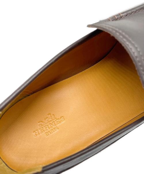 HERMES（エルメス）HERMES (エルメス) ローファー ブラック サイズ:41 1/2の古着・服飾アイテム