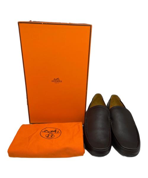 HERMES（エルメス）HERMES (エルメス) ローファー ブラック サイズ:41 1/2の古着・服飾アイテム