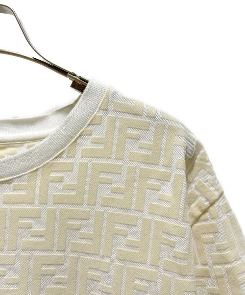 FENDI（フェンディ）FENDI (フェンディ) FENDI FF Motif T-Shirt/FFモチーフTシャツ/FY0936 A7D5 アイボリー サイズ:Sの古着・服飾アイテム