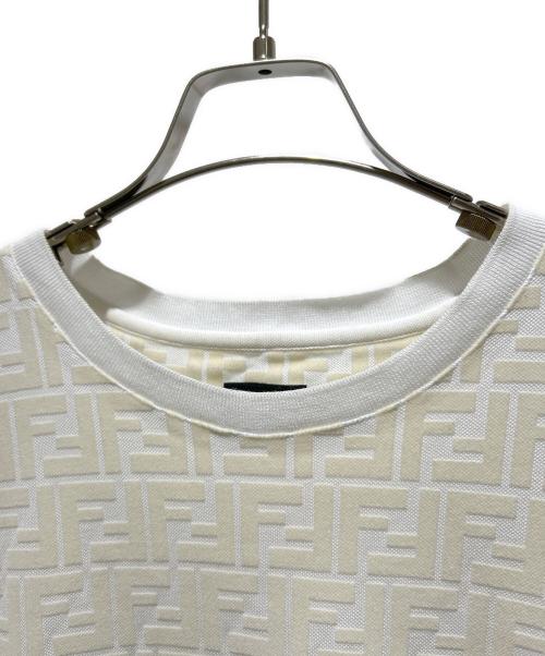 FENDI（フェンディ）FENDI (フェンディ) FENDI FF Motif T-Shirt/FFモチーフTシャツ/FY0936 A7D5 アイボリー サイズ:Sの古着・服飾アイテム