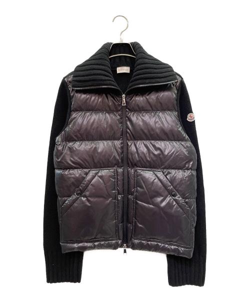 MONCLER（モンクレール）MONCLER (モンクレール) ニット切替ダウンジャケット ネイビー サイズ:Ｍの古着・服飾アイテム