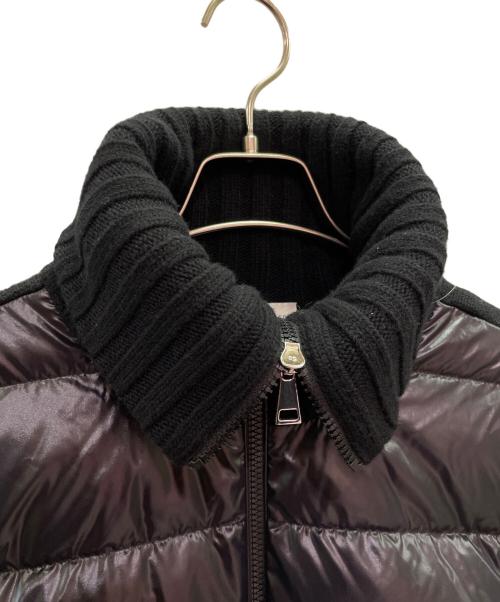 MONCLER（モンクレール）MONCLER (モンクレール) ニット切替ダウンジャケット ネイビー サイズ:Ｍの古着・服飾アイテム
