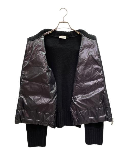 MONCLER（モンクレール）MONCLER (モンクレール) ニット切替ダウンジャケット ネイビー サイズ:Ｍの古着・服飾アイテム