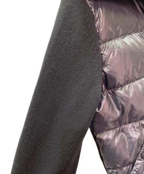 MONCLER（モンクレール）MONCLER (モンクレール) ニット切替ダウンジャケット ネイビー サイズ:Ｍの古着・服飾アイテム