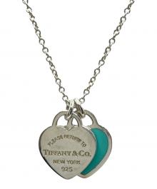TIFFANY & Co.（ティファニー）の古着「ミニダブルハートタグネックレス」