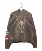 SAINT MICHAEL×VLONEセントマイケル×ヴィーロン）の古着「プリントパーカー / HOODIE / VLONE / BLACK / フーディー / ヴィーローン (ブラック)」｜グレー