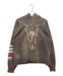 SAINT MICHAEL×VLONE（セントマイケル×ヴィーロン）の古着「プリントパーカー / HOODIE / VLONE / BLACK / フーディー / ヴィーローン (ブラック)」｜グレー