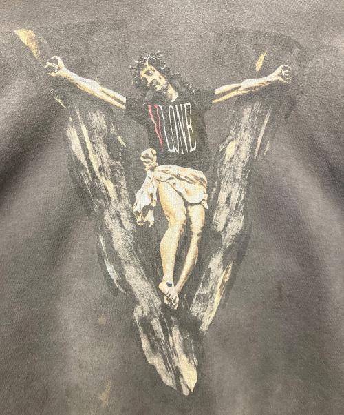 SAINT MICHAEL（セントマイケル）SAINT MICHAEL (セントマイケル) VLONE (ヴィーロン) プリントパーカー / HOODIE / VLONE / BLACK / フーディー / ヴィーローン (ブラック) グレー サイズ:Lの古着・服飾アイテム