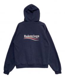 BALENCIAGA（バレンシアガ）の古着「Campaign Logo Hoodie」｜ネイビー
