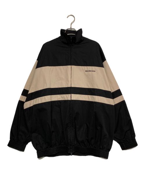 BALENCIAGA（バレンシアガ）BALENCIAGA (バレンシアガ) ロゴナイロンジャケット ブラック サイズ:44の古着・服飾アイテム