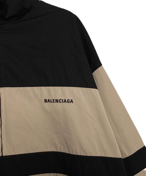 BALENCIAGA（バレンシアガ）BALENCIAGA (バレンシアガ) ロゴナイロンジャケット ブラック サイズ:44の古着・服飾アイテム