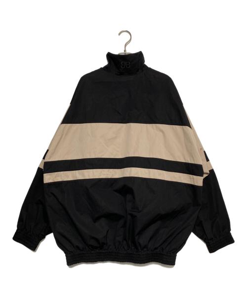 BALENCIAGA（バレンシアガ）BALENCIAGA (バレンシアガ) ロゴナイロンジャケット ブラック サイズ:44の古着・服飾アイテム