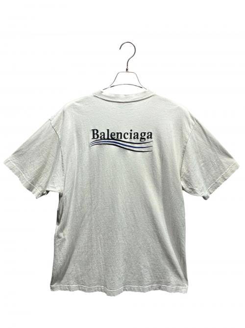 BALENCIAGA（バレンシアガ）BALENCIAGA (バレンシアガ) キャンペーンロゴTシャツ/641655 TKVJ1 アイボリー サイズ:XSの古着・服飾アイテム
