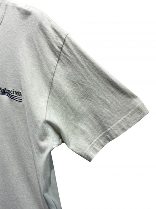 BALENCIAGA（バレンシアガ）BALENCIAGA (バレンシアガ) キャンペーンロゴTシャツ/641655 TKVJ1 アイボリー サイズ:XSの古着・服飾アイテム