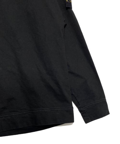 STONE ISLAND（ストーンアイランド）STONE ISLAND (ストーンアイランド) Garment Dye Sweat L/S TEE ブラック サイズ:Sの古着・服飾アイテム
