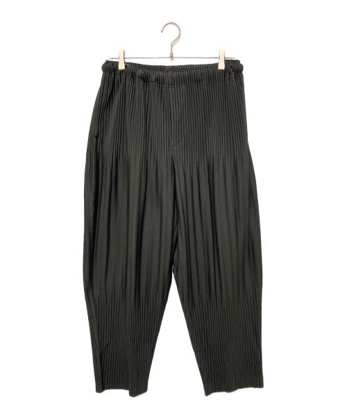 HOMME PLISSE ISSEY MIYAKE（オム プリッセ イッセイ ミヤケ）HOMME PLISSE ISSEY MIYAKE (オム プリッセ イッセイ ミヤケ) プリーツパンツ オリーブ サイズ:2の古着・服飾アイテム