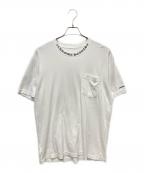 CHROME HEARTSクロムハーツ）の古着「ネックロゴポケットTシャツ」｜ホワイト