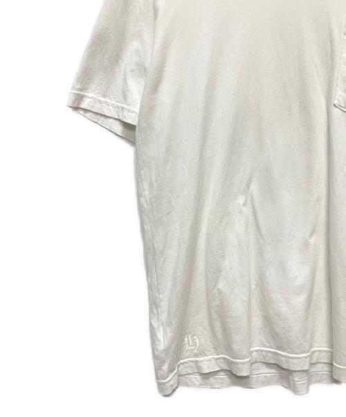 CHROME HEARTS（クロムハーツ）CHROME HEARTS (クロムハーツ) ネックロゴポケットTシャツ ホワイト サイズ:Lの古着・服飾アイテム